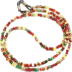 Spicy Mix, Multi, Handmade Beaded Eyeglass Sunglass Chain Holder Leash, 28 Inch